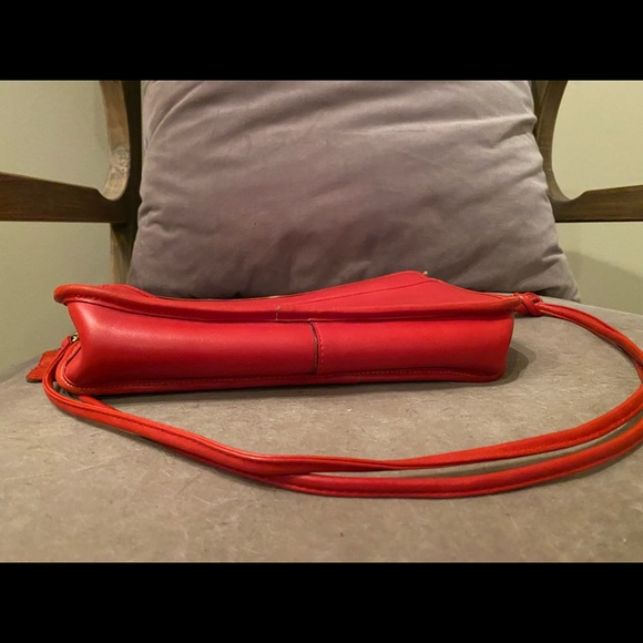 Dorcelle Vintage Red Leather Crossbody Bag $75 OBO - Picture 4 of 7